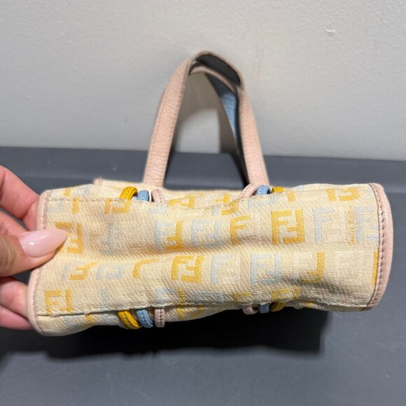 Fendi Zucchino Canvas Handbag - Picture 4 of 6